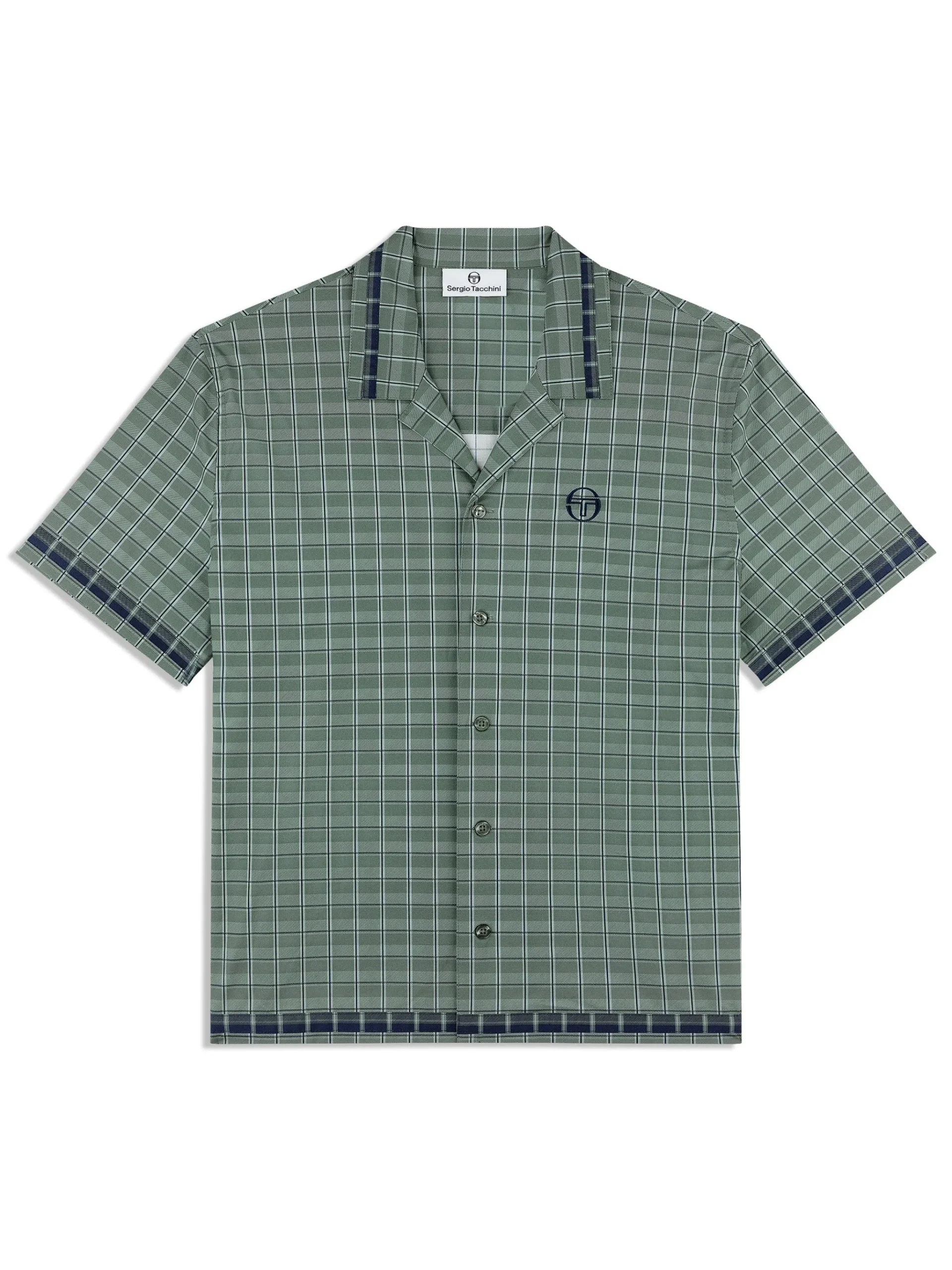 Quadretto Cabana Shirt- Duck Green