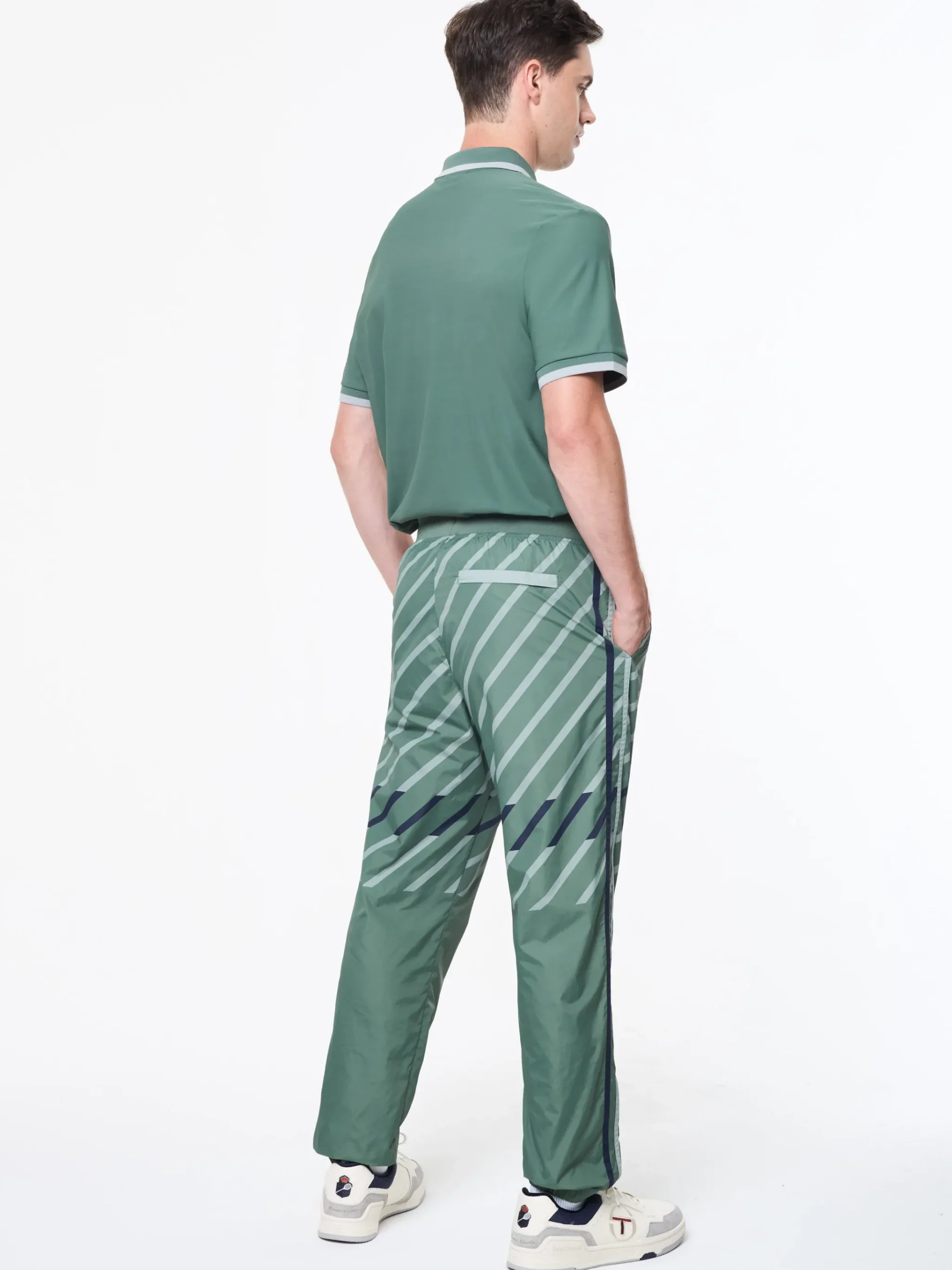 Quadretto Track Pant- Duck Green
