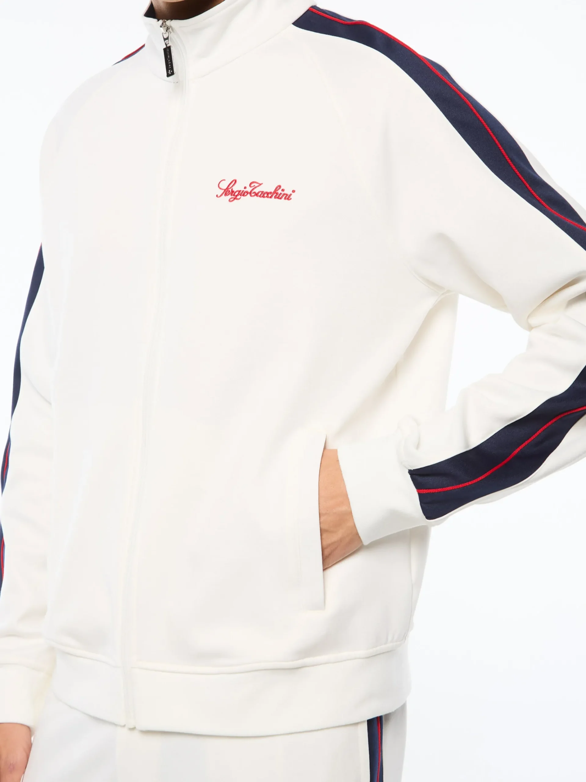 Semplice Track Jacket-Gardenia