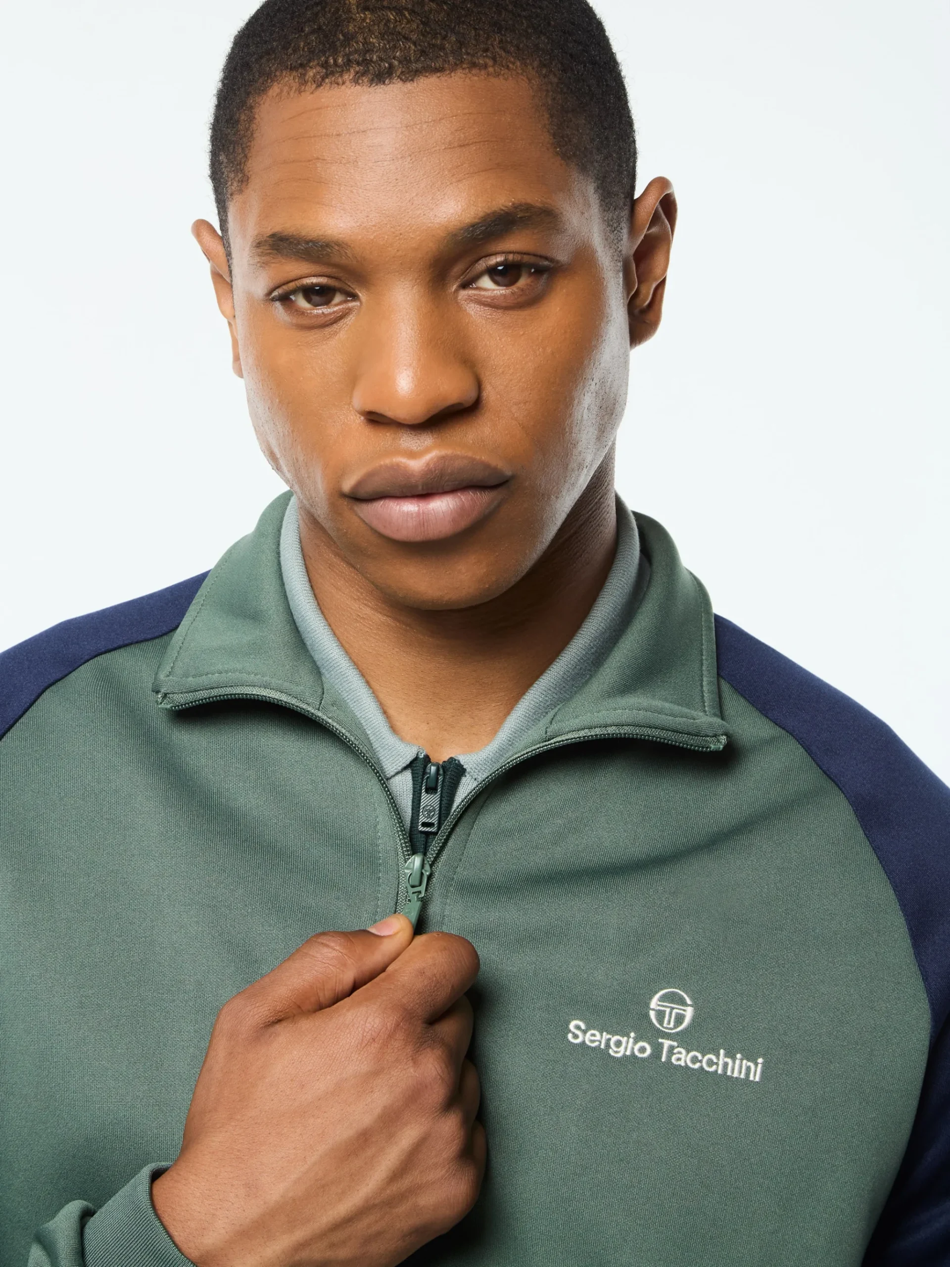 Spacco Track Jacket- Duck Green