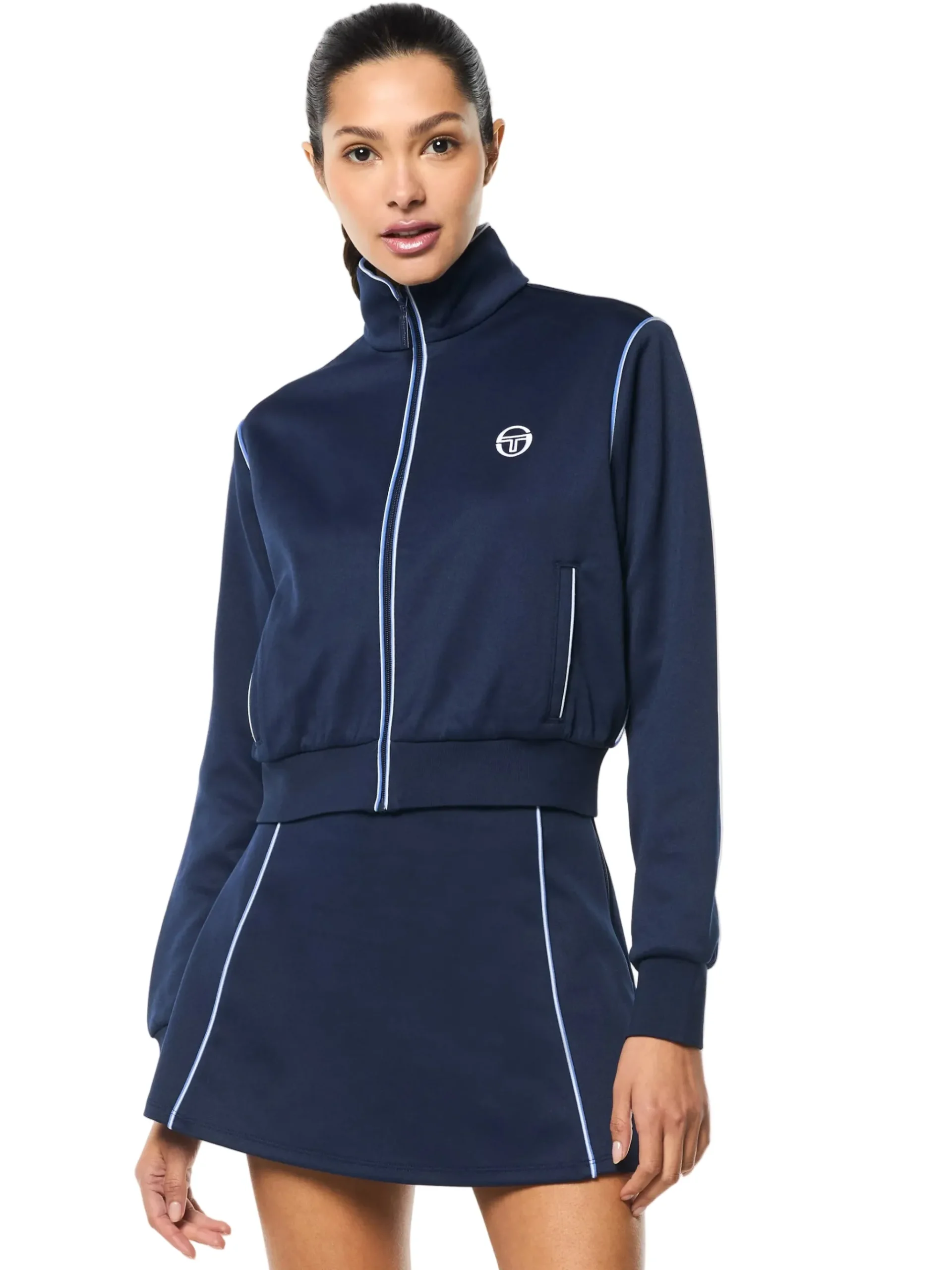 Terina Track Jacket- Maritime Blue