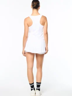 Tessa Scoop Neck Tank- Brilliant White