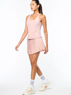 Tessa Scoop Neck Tank- Pale Mauve