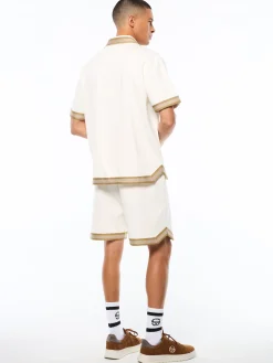 Tito Short Sleeve Polo-Gardenia