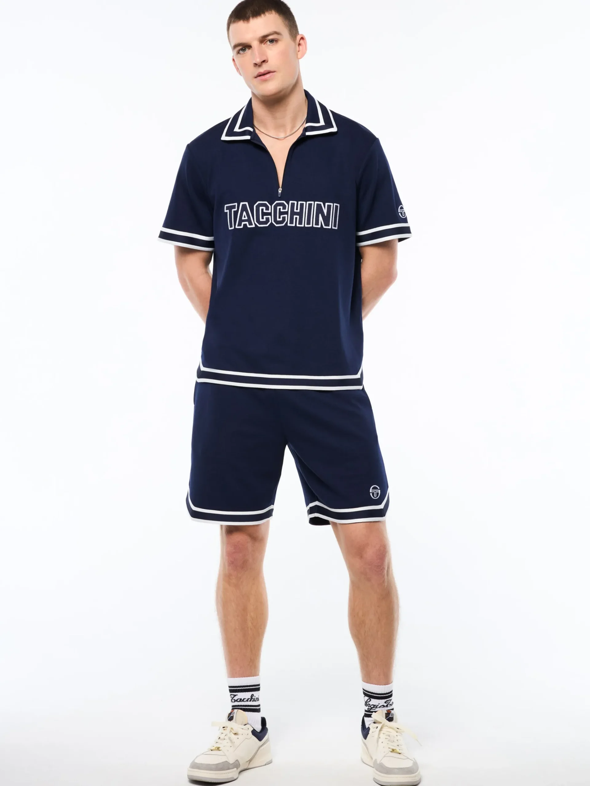 Tito Short Sleeve Polo-Maritime Blue