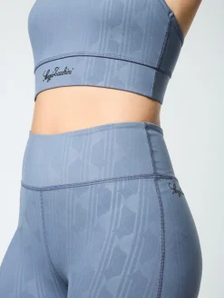 Viano Printed Sports Bra- Grisaille