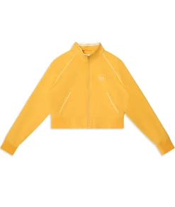 Via Track Jacket-Honey Gold