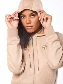 Women's Camoscio Hoodie- Humus