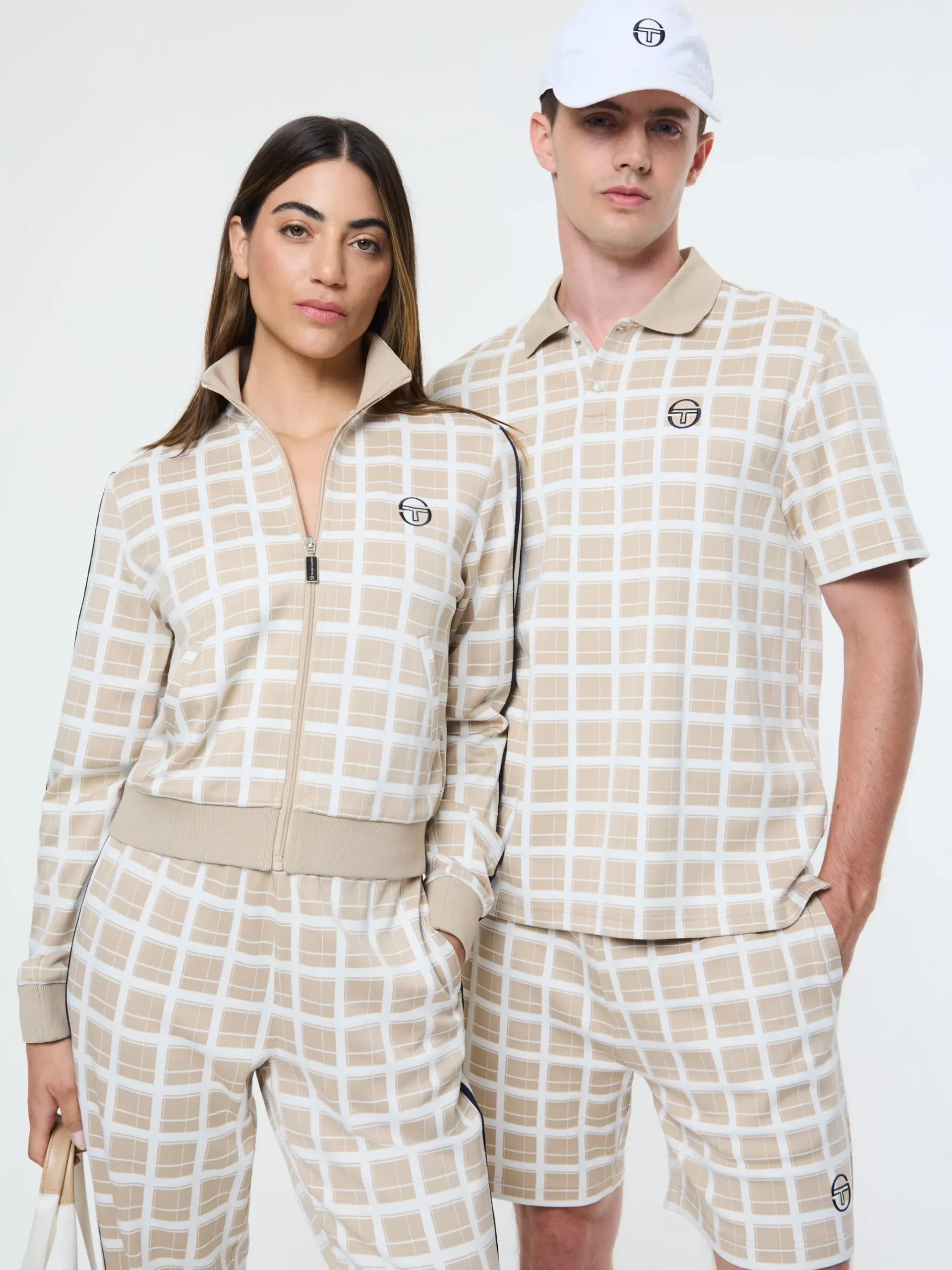 Women's Damarindo Check Track Pant- Humus